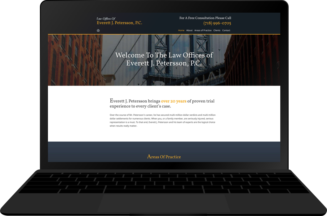 Petersson Law Responsive Website Display